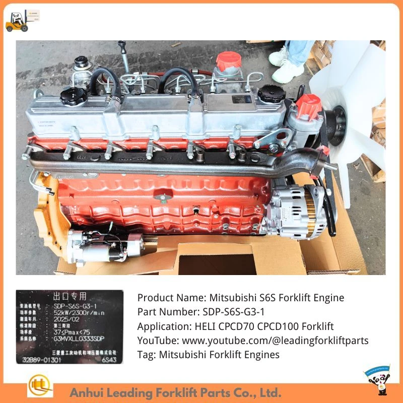Động Cơ Xe Nâng Mitsubishi S6S|Động Cơ Xe Nâng Mitsubishi|P/N: SDP-S6S-G3-1
