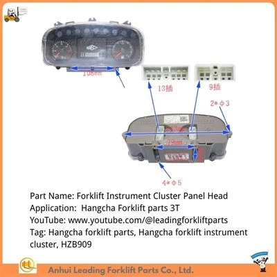 Bán buôn Phụ tùng xe nâng Hangcha|Đầu bảng điều khiển cụm dụng cụ|HZB909