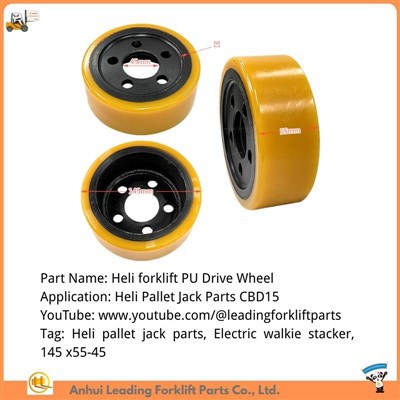 Bộ phận Jack Pallet Heli|Bánh xe nâng PU|Bánh xe Polyurethane cho HELI CBD15